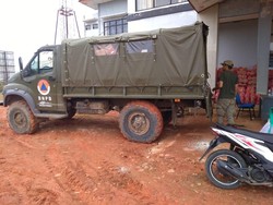 Tembus Lokasi Longsor Sukajaya, BNPB Kirim Truk GAZ Sadko
