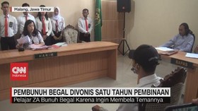VIDEO: Pembunuh Begal Divonis 1 Tahun Pembinaan