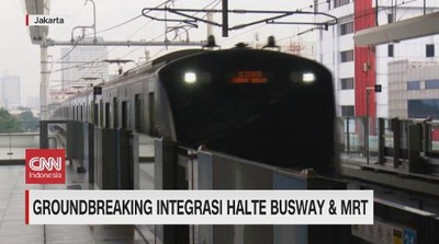 VIDEO: Groundbreaking Integrasi Halte Busway & MRT