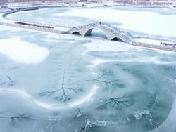Danau Kupu-kupu di China Membeku, Pemandangannya Jelita
