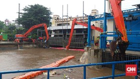 Hujan Jakarta, Ketinggian di Pintu Air Manggarai Siaga 3
