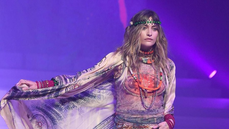 PARIS, FRANCE - JANUARY 22: Paris Jackson walks the runway during the Jean-Paul Gaultier Haute Couture Spring/Summer 2020 show as part of Paris Fashion Week at Theatre Du Chatelet on January 22, 2020 in Paris, France. (Photo by Pascal Le Segretain/Getty Images)