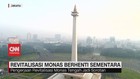 VIDEO: Revitalisasi Monas Berhenti Sementara