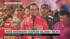 VIDEO: Datangi Wihara, Anies Baswedan Ucapkan Selamat Imlek