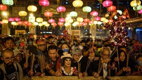 Pameran Imlek Hong Kong Sepi akibat Dihantam Pandemi