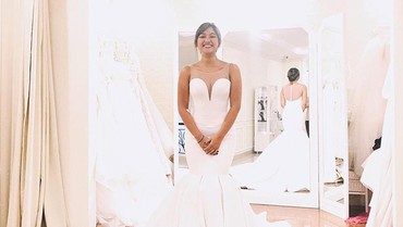 Pakai Gaun Pengantin, Marion Jola Akan Menikah?