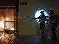 FOTO: Pedemo Hong Kong Bakar Zona Karantina Virus Corona
