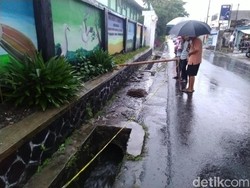 Ini Penampakan Gorong-gorong Ditemukannya Mayat Siswi SMPN Tasikmalaya