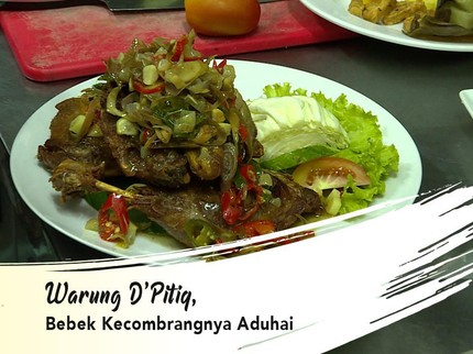 Warung D'Pitiq, Bebek Kecombrangnya Aduhai