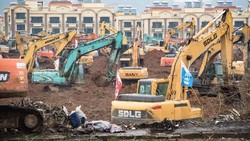 Virus Corona Mewabah, Wuhan Bangun Rumah Sakit Dalam Waktu 6 Hari