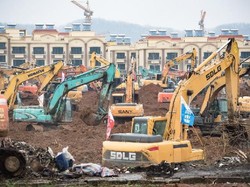 Virus Corona Mewabah, Wuhan Bangun Rumah Sakit Dalam Waktu 6 Hari
