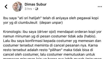 img-title Viral Driver Ojol Dianiaya Pegawai Kedai Kopi sampai Berdarah