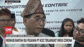 VIDEO: Menhub Bantah Isu Pegawai PT. KCIC Terjangkit Corona