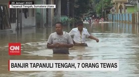 VIDEO: Banjir di Tapanuli Tengah, 7 Orang Tewas