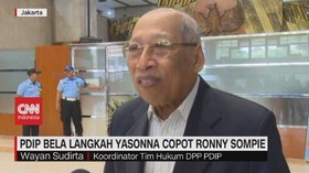 VIDEO: PDIP Bela Langkah Yasonna Copot Ronny Sompie