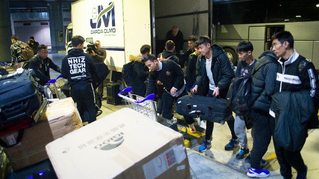 Wuhan Zall yang berlaga di Liga Super China tetap diizinkan masuk Spanyol dan berlatih di Malaga di tengah masalah virus corona.