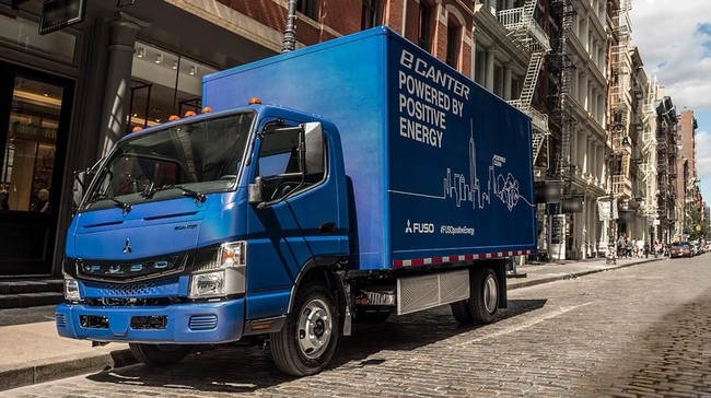Mitsubishi Fuso sedang mempelajari menjual truk listrik e-Canter di Indonesia.