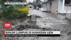 VIDEO: Banjir Lumpur Terjang Kawasan Gunung Ijen