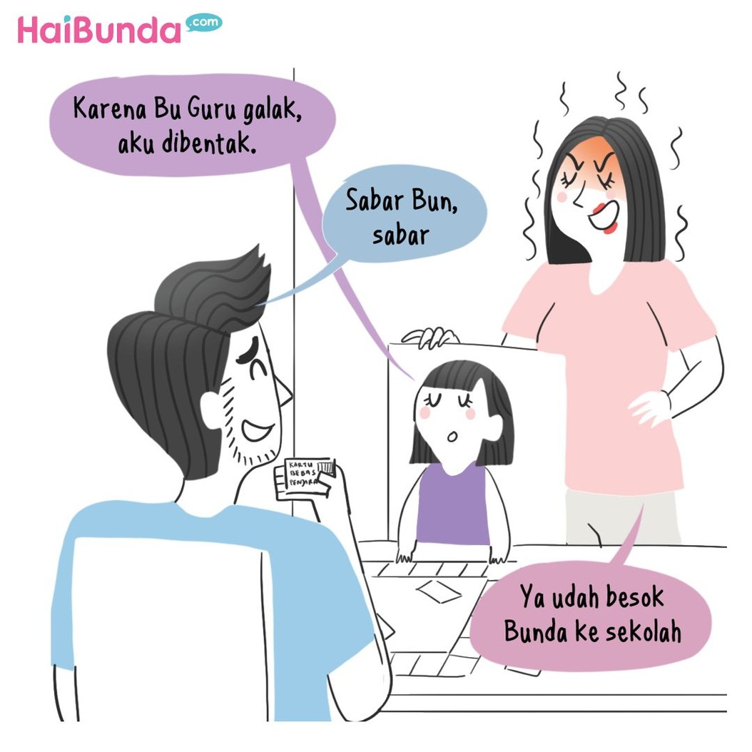 Kakak lagi susah-susahnya ke sekolah nih, Bun. Ternyata kakak mengaku tak mau ke sekolah gara-gara hal ini.