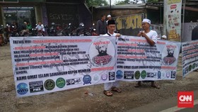Belasan Orang Demo Tolak Ahmadiyah di Sawangan Depok