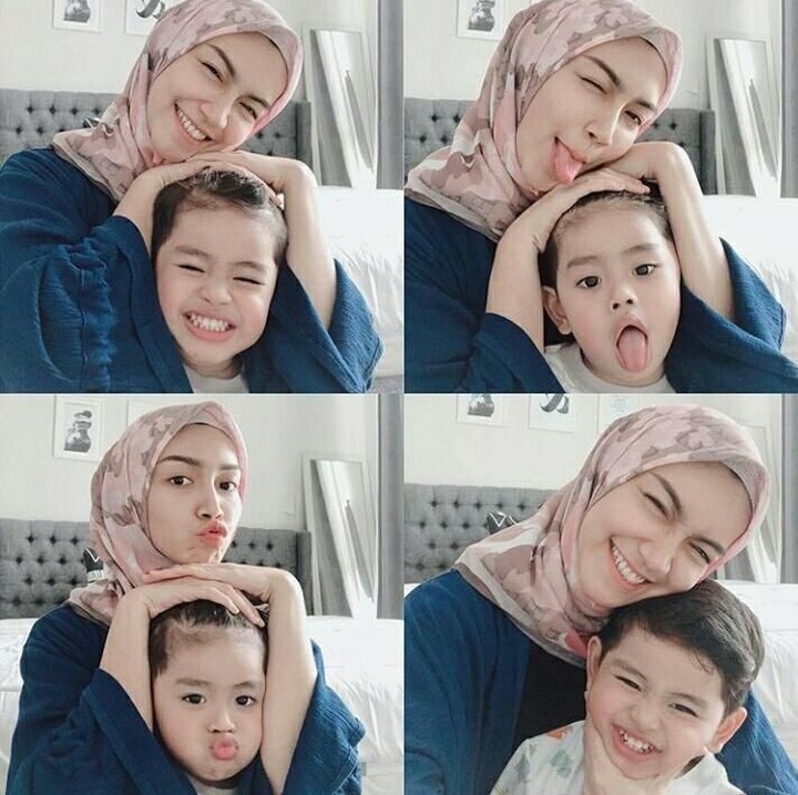 <span style="color: #222222; font-family: Arial, Helvetica, sans-serif; font-size: small;">. Foto dengan beragam ekspresi. Mau ekspresi apa saja, wajah ibu dan anak ini tetap menggemaskan ya. (Foto: Instagram @melodyprima)</span><span class="im" style="color: #500050; font-family: Arial, Helvetica, sans-serif; font-size: small;"><br /></span>