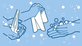 INFOGRAFIS: Langkah Cuci Tangan dengan Benar