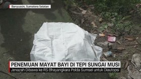 VIDEO: Penemuan Mayat Bayi di Tepi Sungai Musi