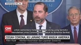 VIDEO: Cegah Corona, AS Larang Turis Masuk Amerika