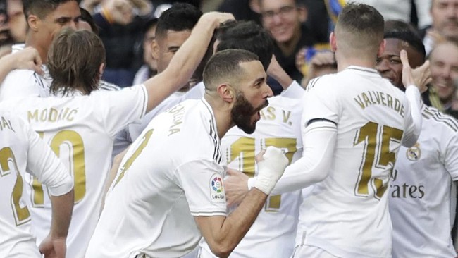 Real Madrid menang tipis 1-0 atas rival sekota, Atletico Madrid dalam laga lanjutan Liga Spanyol di Stadion Santiago Bernabeu.