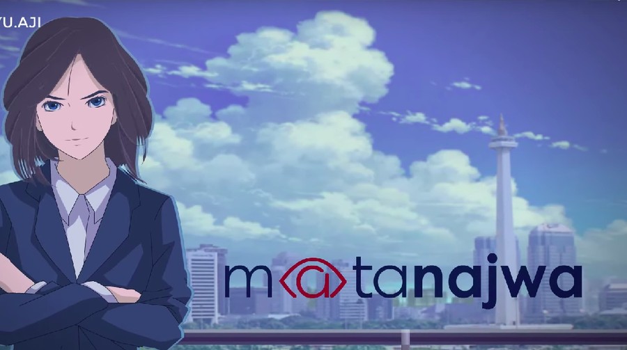 Adegan pembuka 'Mata Najwa' dibuat jadi anime oleh animator Indonesia, Wisnu Bayu Aji.