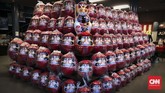 FOTO: Wujud Daruma, Boneka Keberuntungan dari Jepang Tak hanya kucing maneki neko, Jepang juga punya boneka pembawa keberuntungan lain yakni daruma.