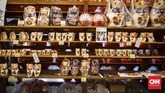 FOTO: Wujud Daruma, Boneka Keberuntungan dari Jepang Tak hanya kucing maneki neko, Jepang juga punya boneka pembawa keberuntungan lain yakni daruma.
