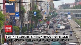 VIDEO: Parkir Ganjil-Genap di Jakarta Resmi Berlaku