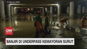 VIDEO: Banjir di Underpass Kemayoran Surut