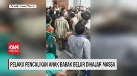 Pelaku Penculikan Anak Babak Belur Dihajar Massa