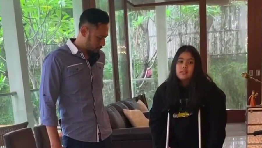 Agus Harimurti Yudhoyono berharap sang anak, Almira Tunggadewi Yudhoyono yang mengalami patah tulang kaki bisa segera sembuh.