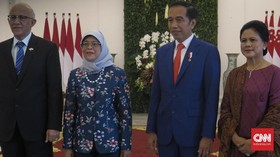Jokowi Terima Kunjungan Kenegaraan Presiden Singapura