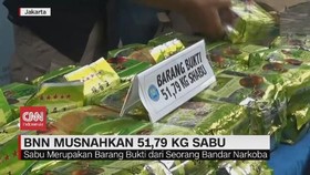 VIDEO: BNN Musnahkan 51,79 Kg Sabu