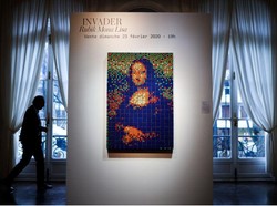 Unik Banget! Lukisan Mona Lisa dari Kubus Rubik Dilelang Rp 2,2 M