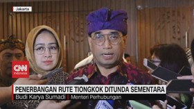 VIDEO: Penerbangan Rute Tiongkok Ditunda Sementara