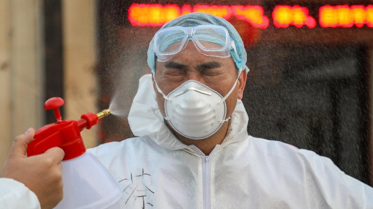 FOTO: Geliat di Zona Karantina Virus Corona Wuhan
