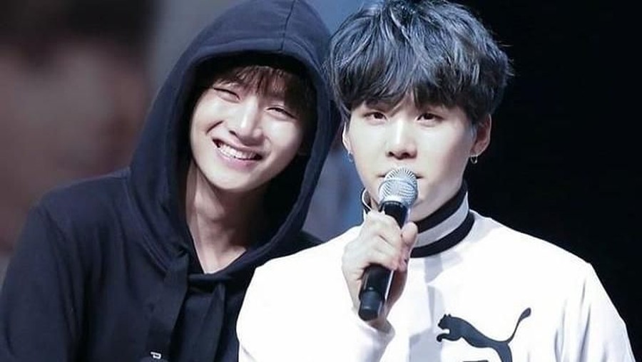 V BTS V dan SUGA BTS