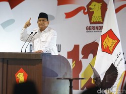 Prabowo Banggakan Gerindra, Singgung Ketum Partai Lain Berpangkat Lebih Tinggi