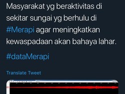 Puncak Merapi Diguyur Hujan, BPBD Imbau Penambang Waspada Bahaya Lahar