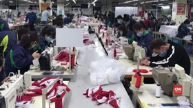 VIDEO: Virus Corona, Vietnam Genjot Produksi Masker