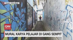 VIDEO: Mural Karya Pelajar di Gang Sempit