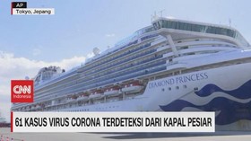 61 Kasus Virus Corona Terdeteksi Dari Kapal Pesiar