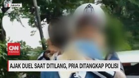 VIDEO: Ajak Duel Saat Ditilang, Pria Ditangkap Polisi