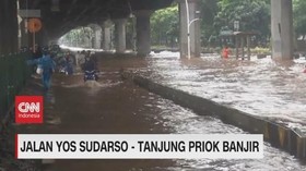 VIDEO: Jalan Yos Sudarso - Tanjung Priok Banjir