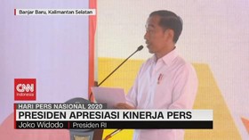 VIDEO: Presiden Apresiasi Kinerja Pers di Hari Pers Nasional